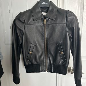 Coach genuine lamb leather women’s jacket size xs
